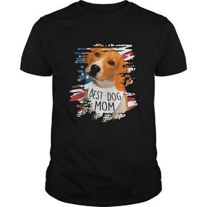 Beagle Best Dog Mom American Flag Independence Day Shirt